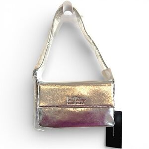 Nicole Miller Silver Shoulder Bag